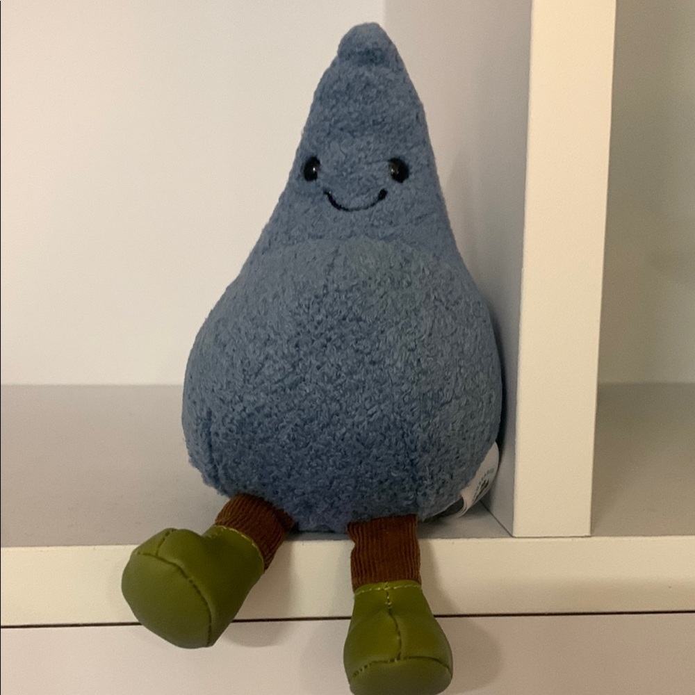 Jellycat Amuseables Blue raindrop with green boots